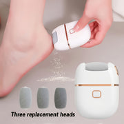 Foot Scrubber with Three Grinding Heads Two Speeds Rechargeable USB Powered Foot Care Device