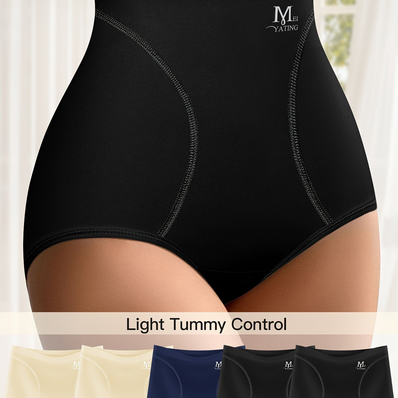 Ayollar uchun 5 ta yuqori belli, qorin nazoratli, tikilmasdan tayyorlangan shapewear shartlari, yengil yoz