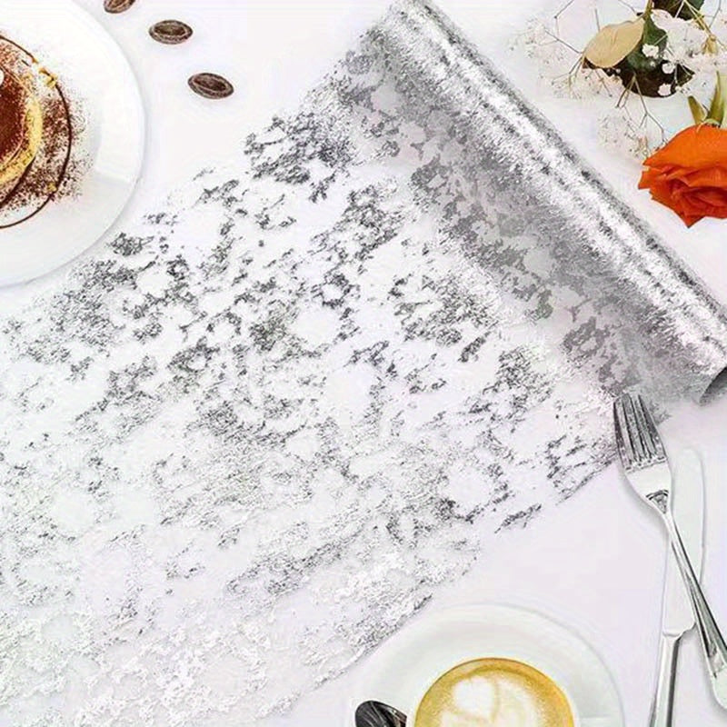 Camino de mesa dorado para bodas y fiestas, 72 pulgadas, decoración elegante