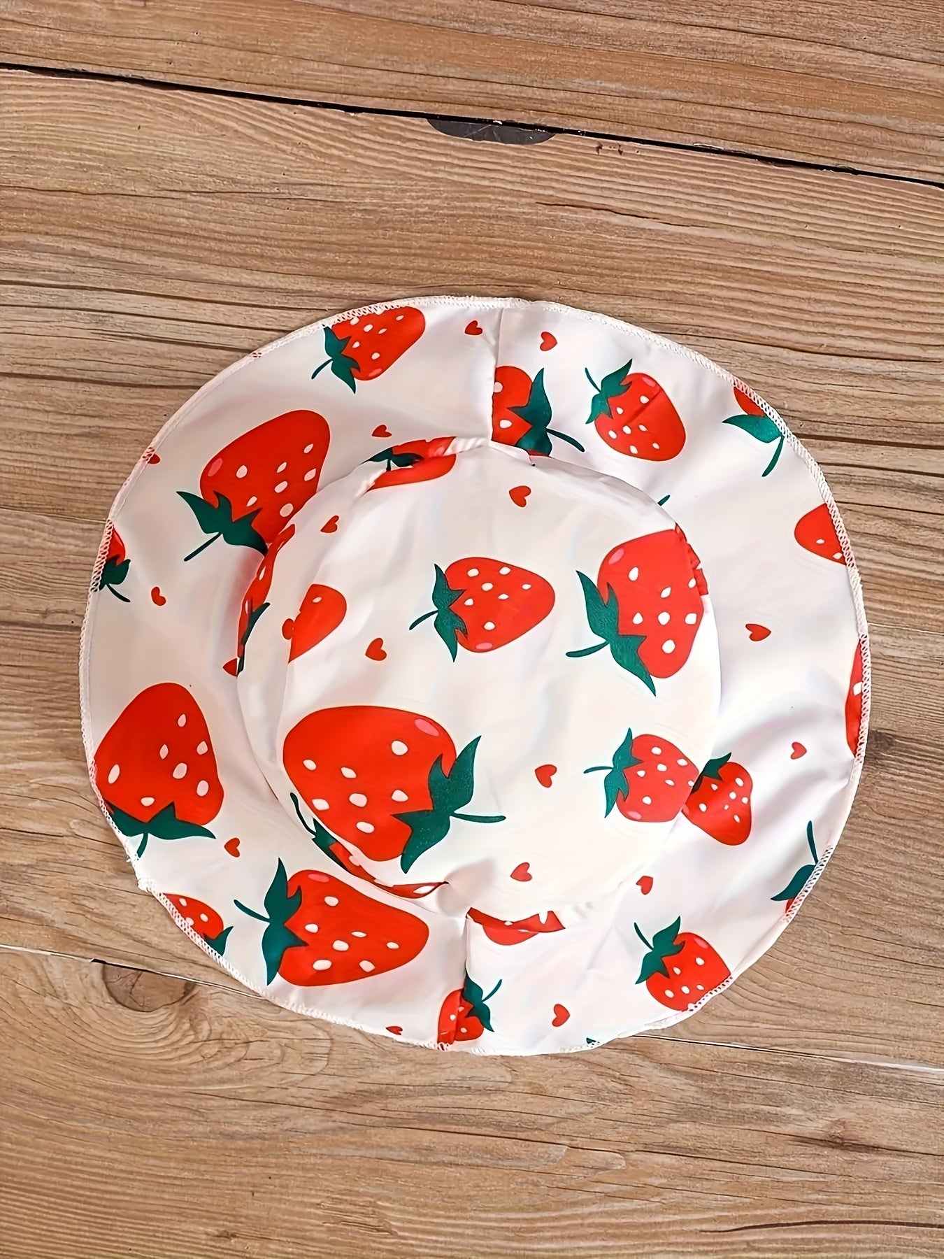 Baby Girl Dress Set with Fruit Cartoon Print Summer Casual Midi Dress and Hat