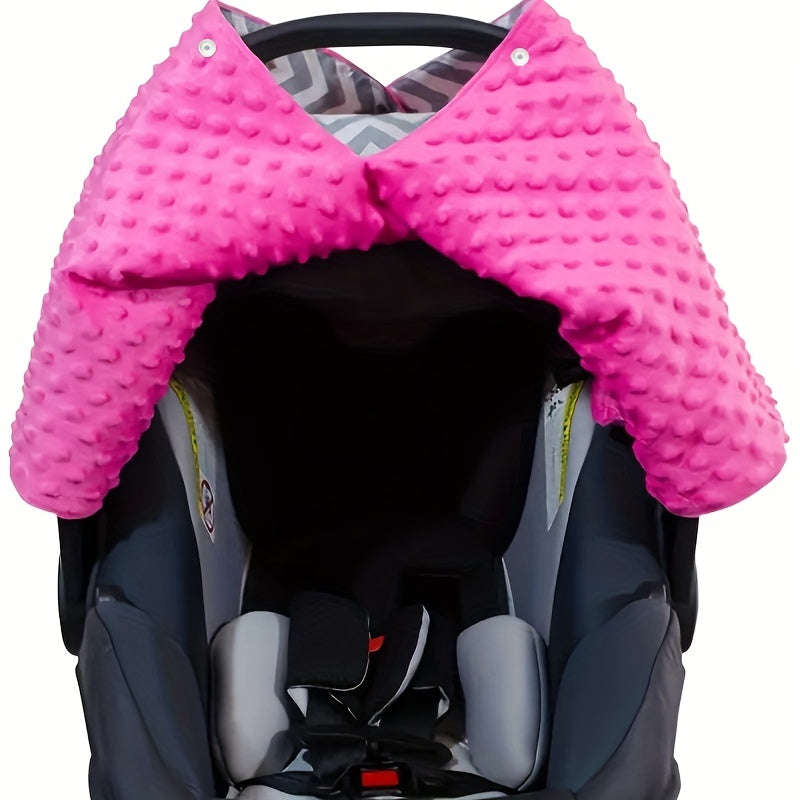 Baby Car Seat Cover for Boys and Girls Chevron Hot Pink Breathable Multiuse