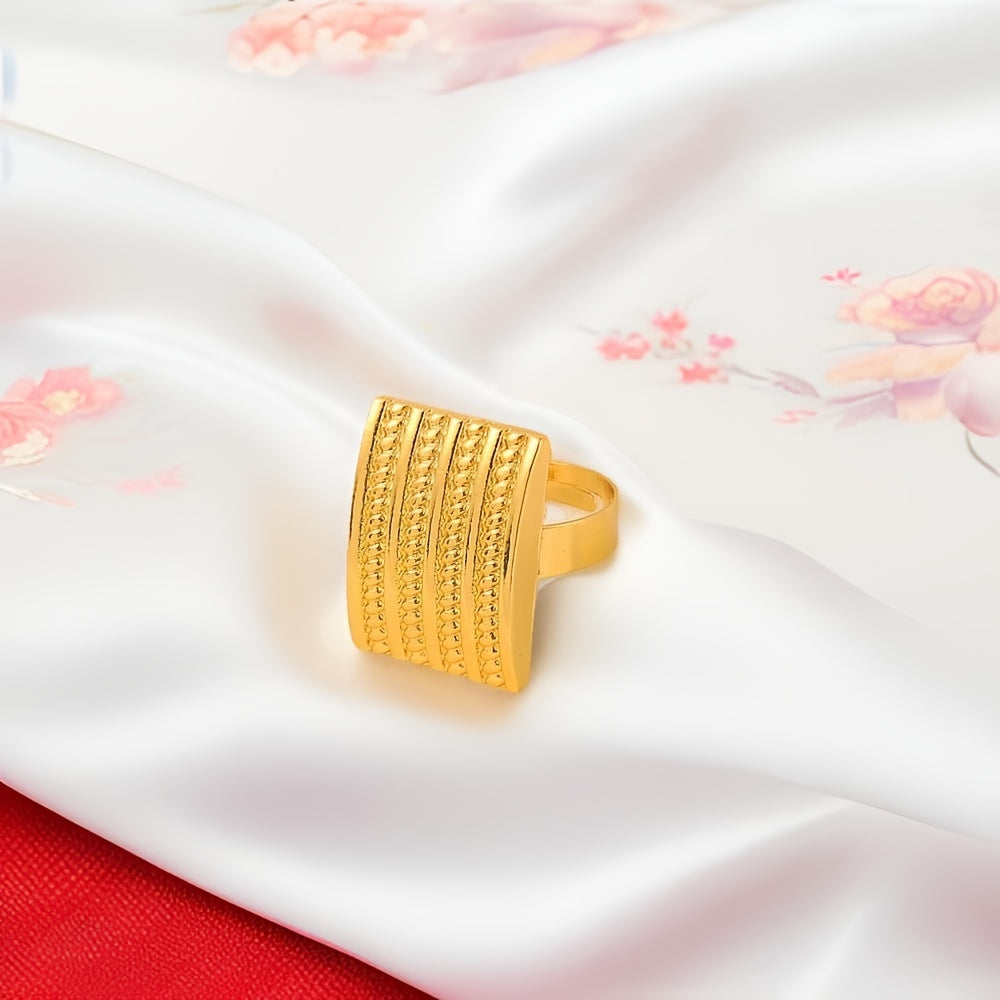 Ethiopian-Inspired Jewelry Set for Women Copper Pendant Earrings Necklace Ring Wedding Gift