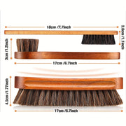 Ot junidan tayyorlangan tozalash cho'tkasi to'plami, yog'och tutqichi, yumshoq tuklar, qayta ishlatiladigan, elektr energiyasini talab qilmaydi, turli tozalash vazifalari uchun ko'p komponentlar. Avtomobil ichki qismi, kiyimlar uchun ideal.