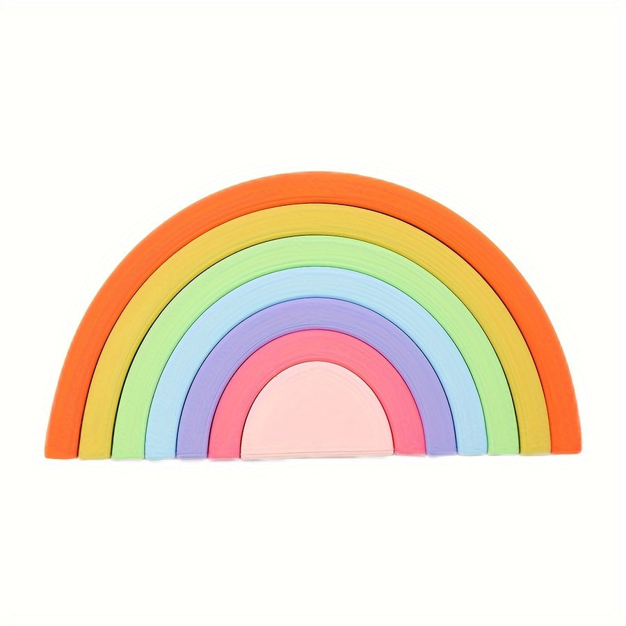 Яркая силиконовая игрушка-стеклянка для детей от 0 до 3 лет, нетоксичные nesting-блоки, веселая и образовательная идея для подарка