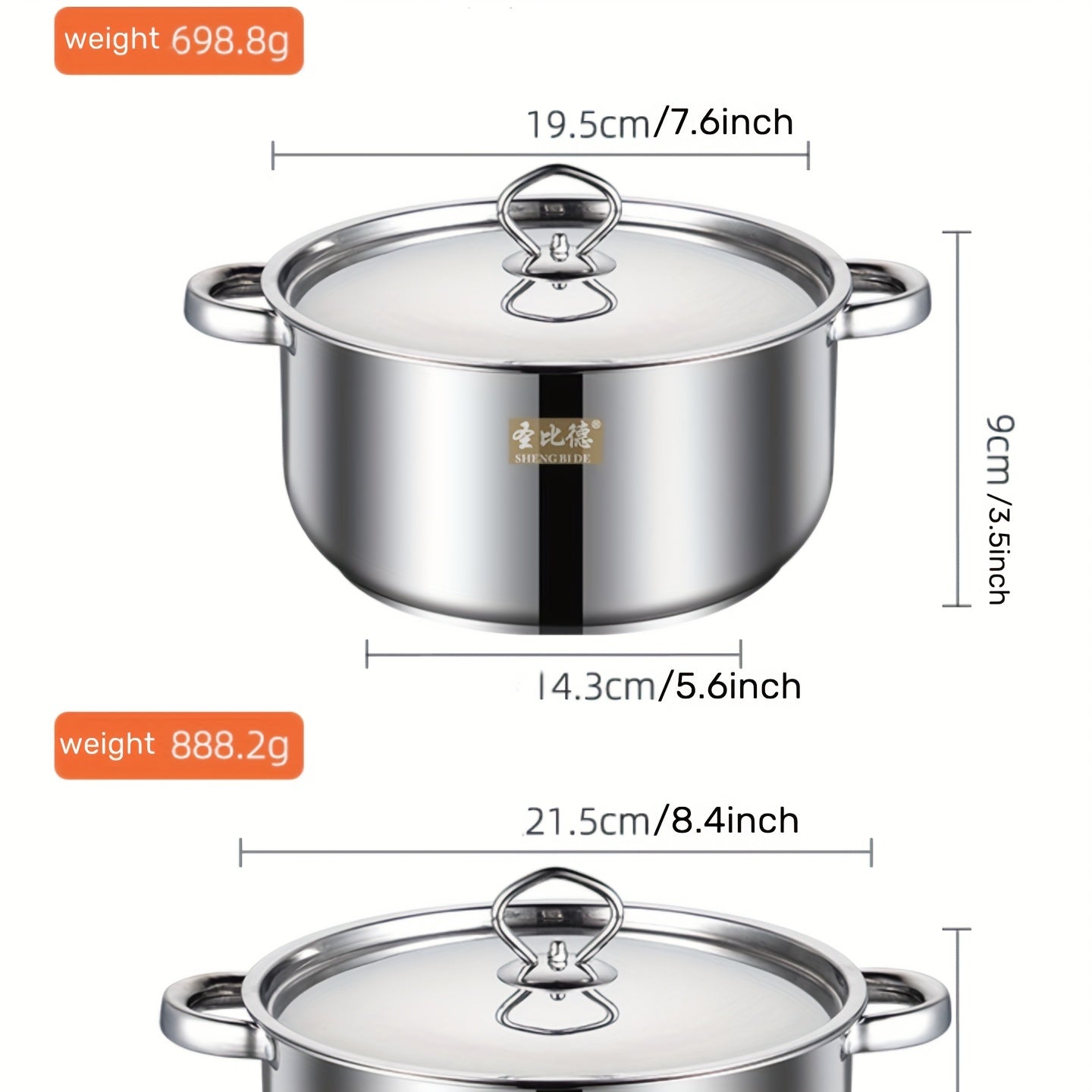15-Piece Stainless Steel Cookware Set with Non-Stick Pots and Pans for Camping and Outdoor Use