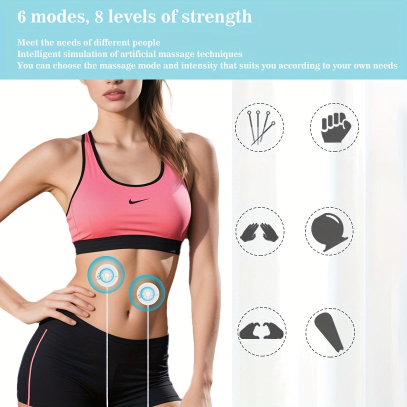 Uch tugmachali displeyga ega mini massajer, USB quvvatlanadi, 6 rejim, 8 intensivlik darajasi, qo'llar, sonlar va orqa uchun konvertor boshini o'z ichiga oladi. To'liq tana massaji uchun ideal, portativ dizayn.