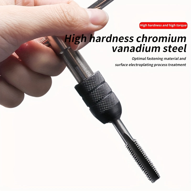 9 ta bo'lakli alloy po'latdan yasalgan qo'lda tishlash to'plami metall, yog'och, plastmassa uchun M3-M12