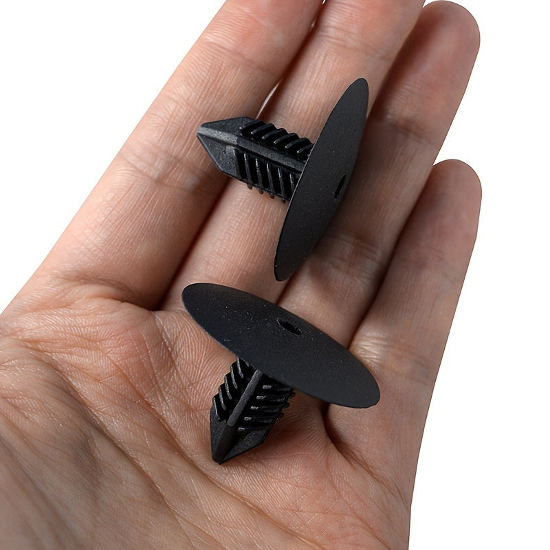 10pcs Black Plastic Auto Fastener Clips for Interior Door Trim Wheel Arch