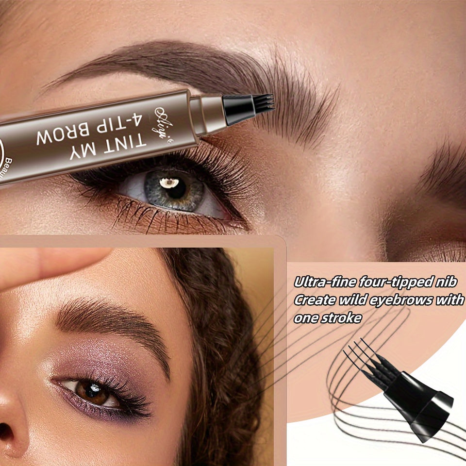 Long-Lasting Waterproof Microblading Eyebrow Pen for Natural Defined Brows