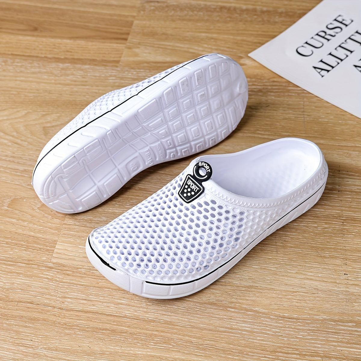 Women's EVA Slip-On Slippers Indoor Outdoor Ventilated Cushioned Shoes