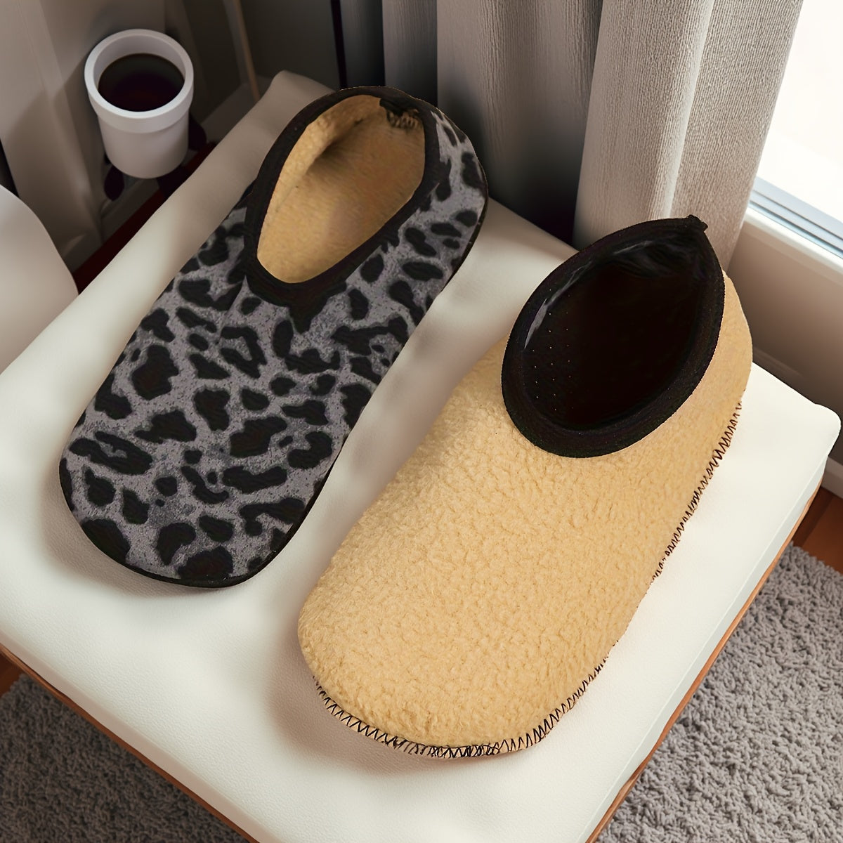 Women's Slip-On Slippers Soft Plush Lining Indoor House Shoes