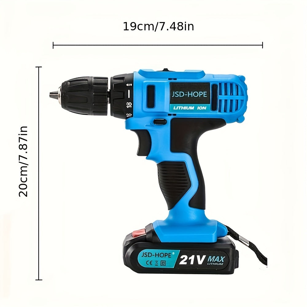 Cordless Impact Drill Brushless Motor Lithium Battery Rechargeable Multi-Function Tool