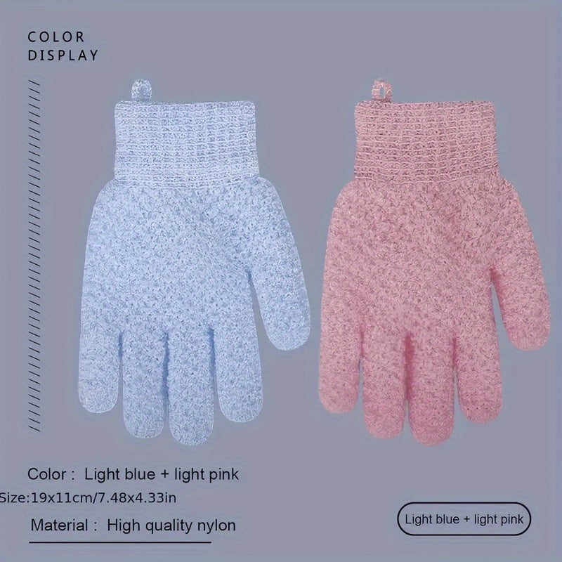 Exfoliating Shower Gloves for Cleansing and Massage Unscented