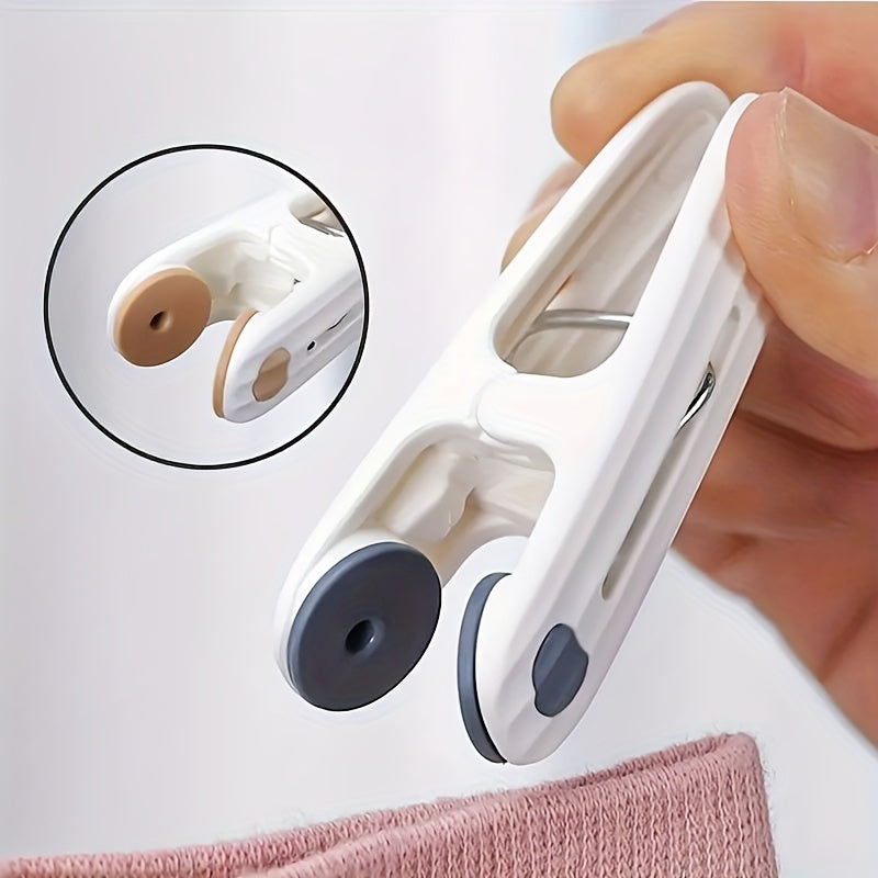 Set of 12 Windproof Plastic Clothespins for Air Drying Clothes and Household Use