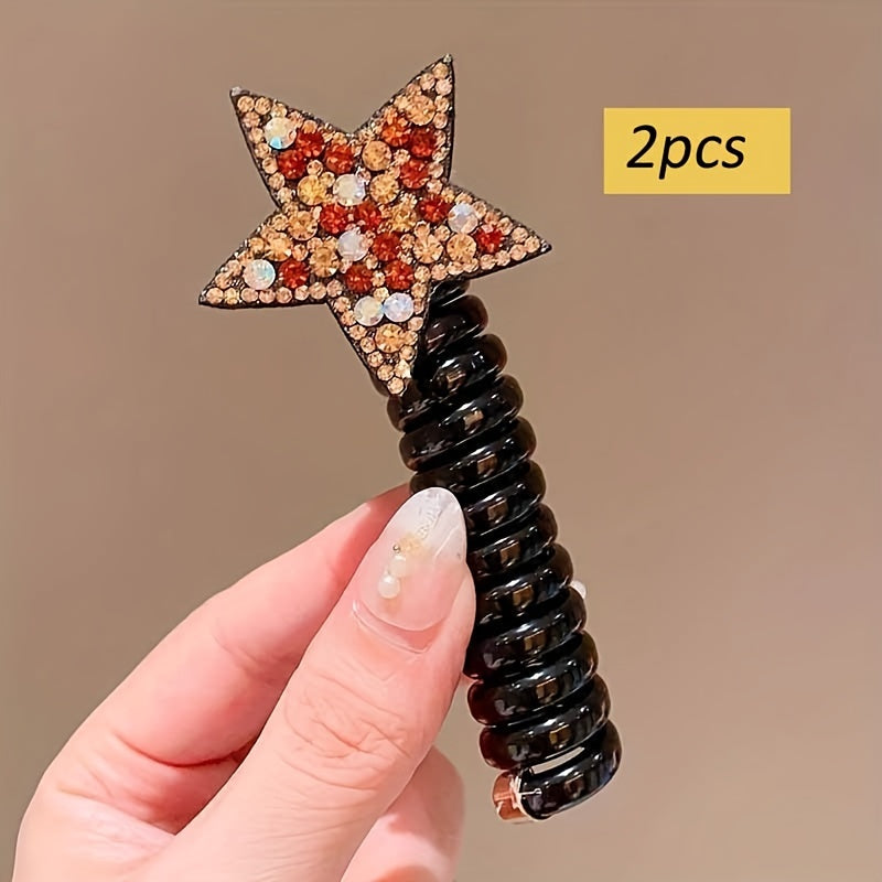 Qizlar uchun 2 ta Cute Star telefon simi boshbandi