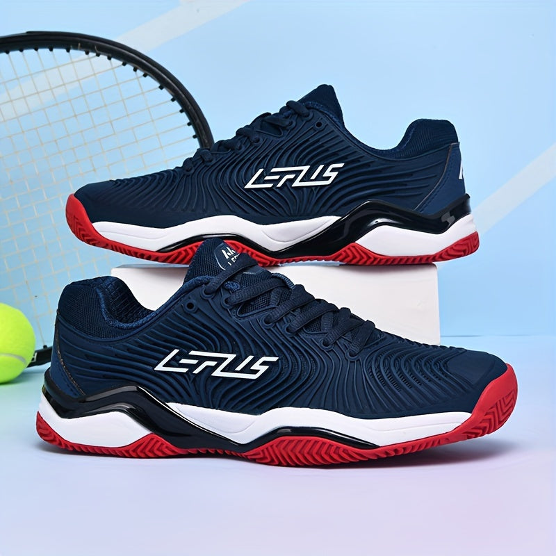 Unisex Tennis Shoes Breathable Non-Slip Rubber Sole All-Season Stripes