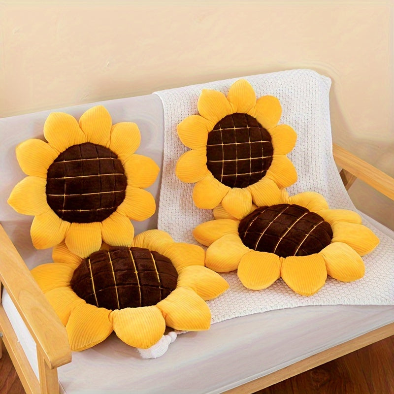 Almohada decorativa de girasol para decoración del hogar y regalo, 16x16 pulgadas