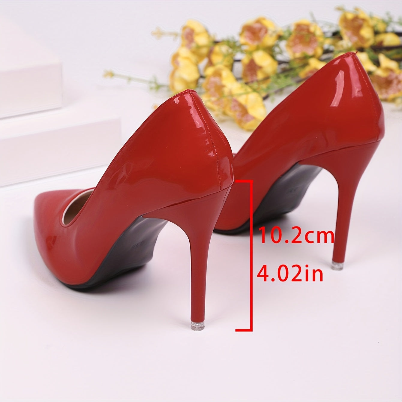 Women's White Pointed Toe Stiletto Heels 10cm Ultra High Pumps Office Party