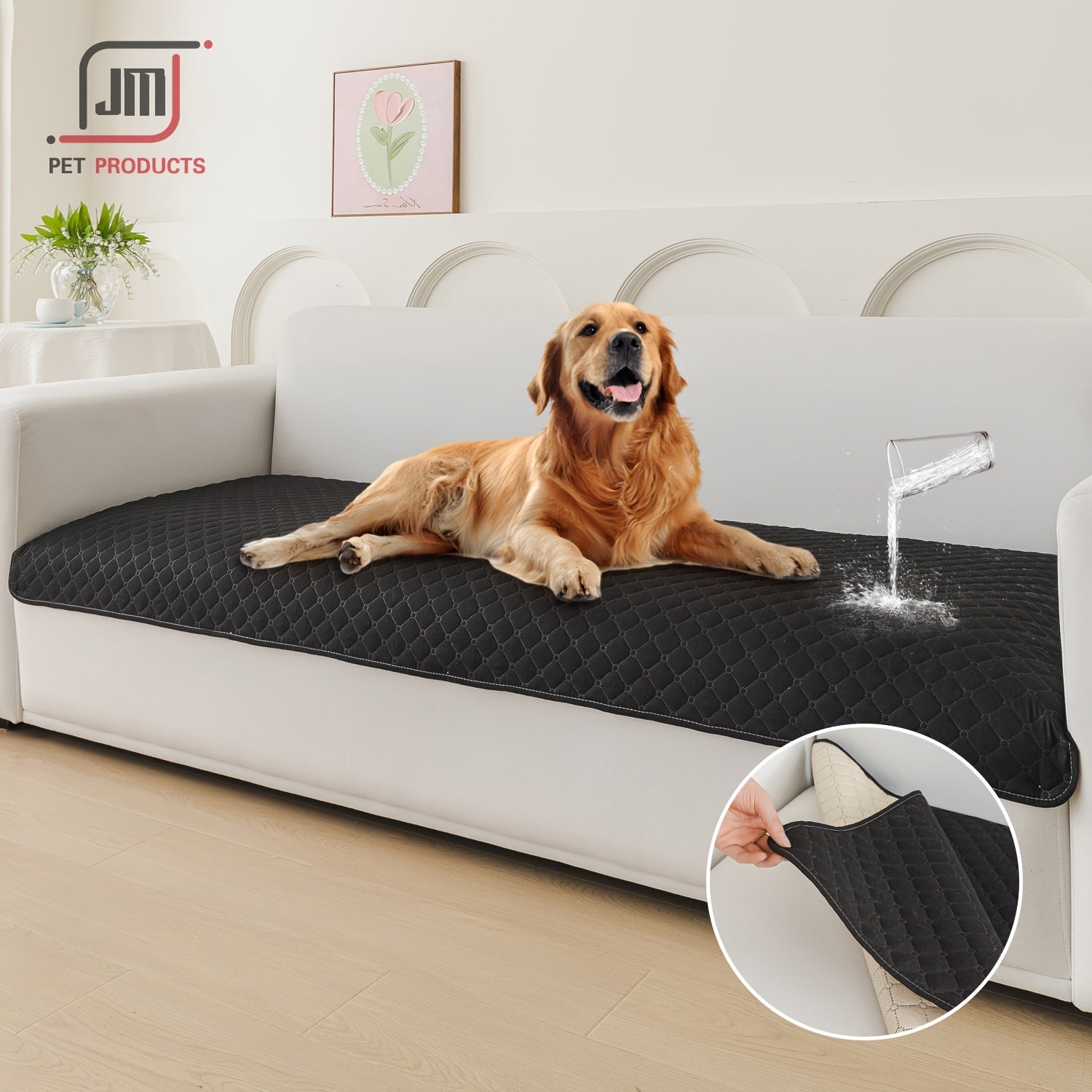 Waterproof Plaid Pet Cushion for Small to Medium Dogs and Cats All-Season Bed