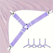 Set of 4 Bed Sheet Clips Adjustable Mattress Sheet Holders Bed Cover Secure Clips