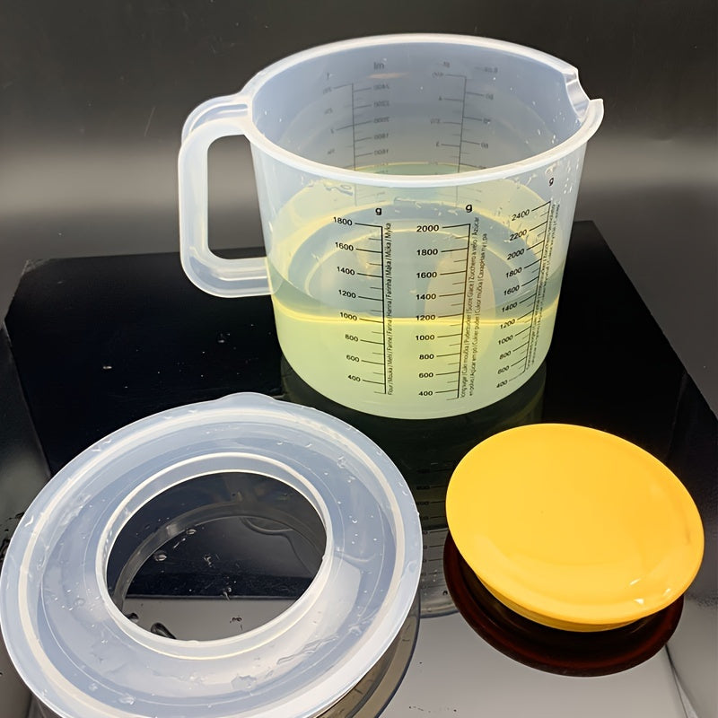 Pishirish, pishirish, sut choyi restoran uchun 2.5L shaffof aralashtirish idishi va qopqog'i