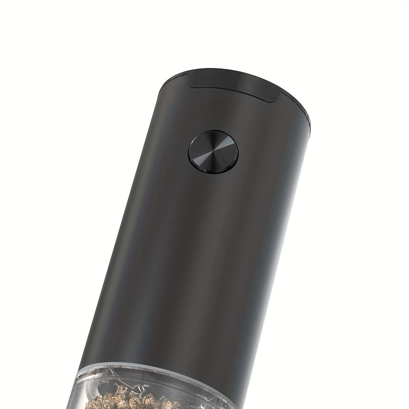 Electric Non-Rechargeable Battery Spice Grinder Set with Transparent Chamber for Home Cooking
