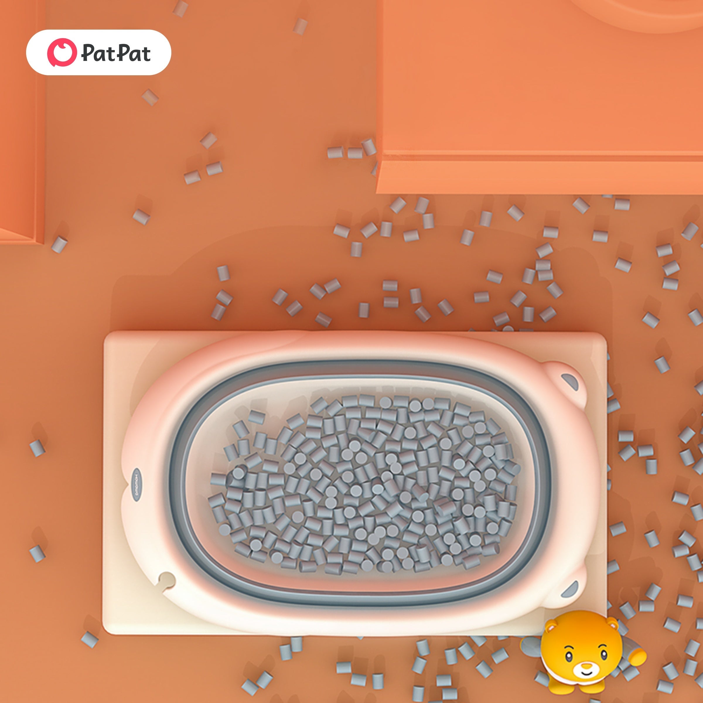 Portable Bathtub with Non-slip Surface and Foldable Design for Comfortable Soaking