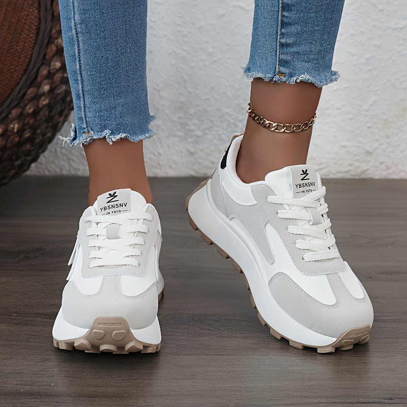 Women's Outdoor Sneakers Breathable Synthetic Fabric Cushioned Sole Casual Walkers
