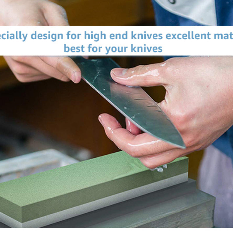 Double-Sided Knife Sharpening Stone for Kitchen, Professional Whetstone, 1000/3000 Grit