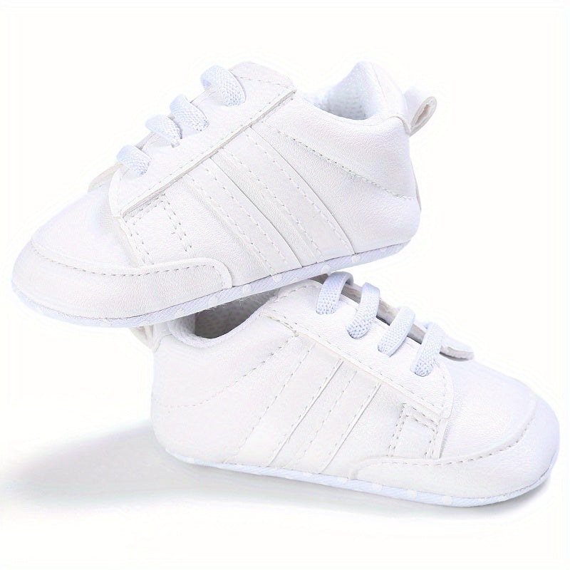 Infant Soft Bottom Stripes Light-Up Sports Shoes for Newborns Spring Fall