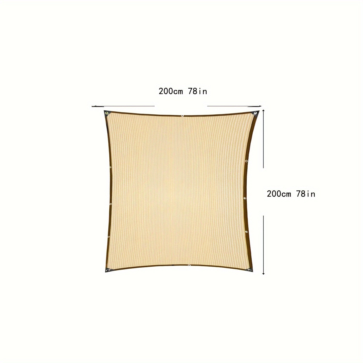 Дышащая бежевая сетчатая ткань для тени с 90% UV-защитой для уличных зон