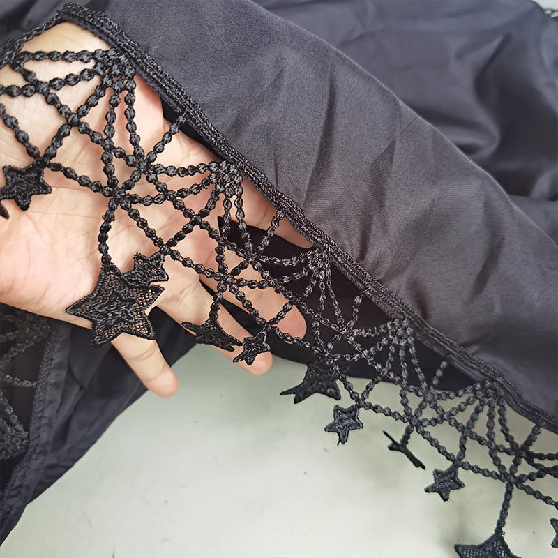 Women's Lace Edge Short Petticoat Under Skirt with Elastic Waist