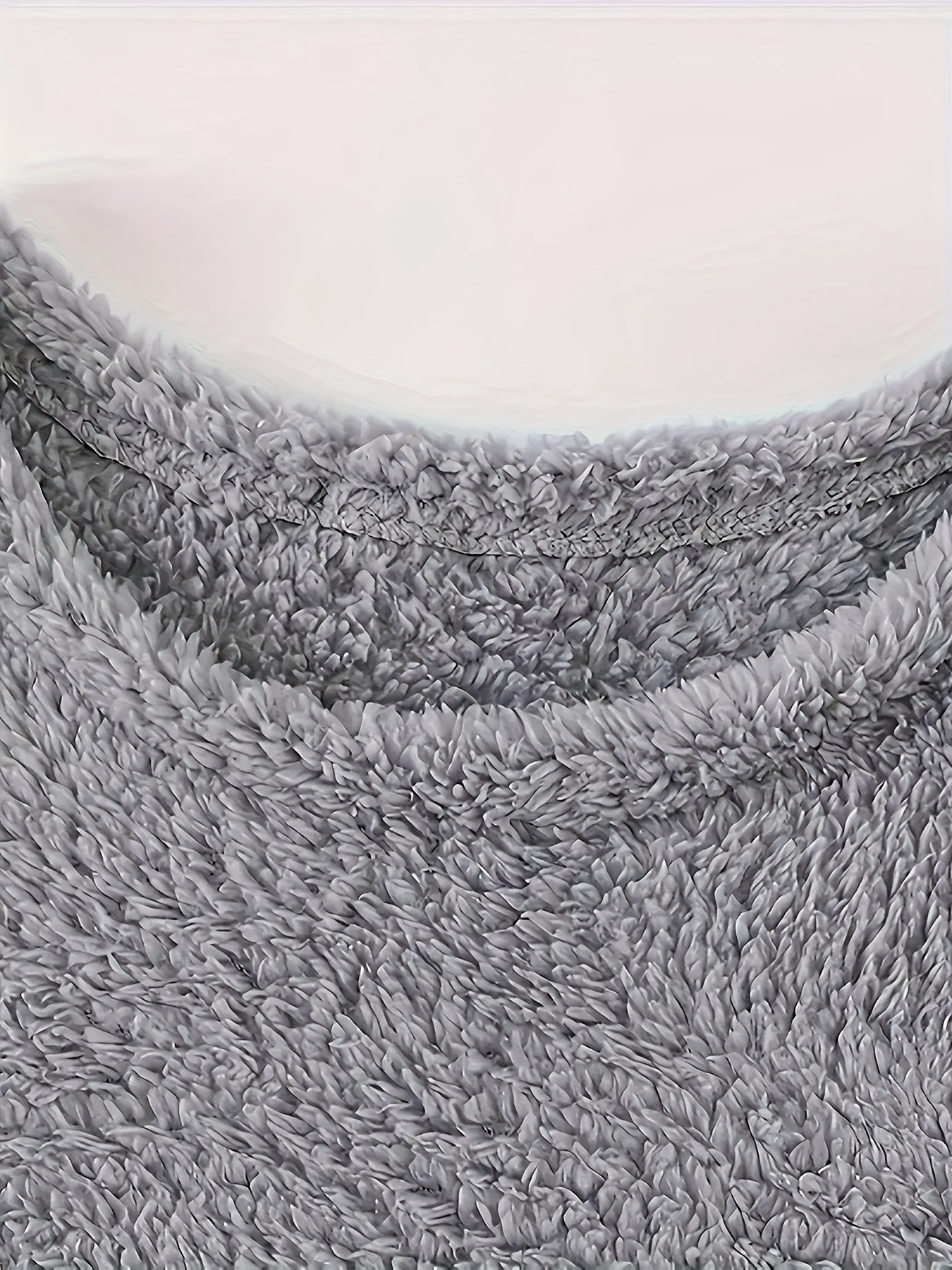 Women's Long Sleeve Crew Neck Top with Pockets Fleece-Lined Polyester Knit Solid Color Fall Winter