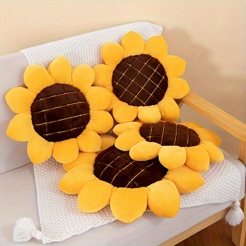 Almohada decorativa de girasol para decoración del hogar y regalo, 16x16 pulgadas