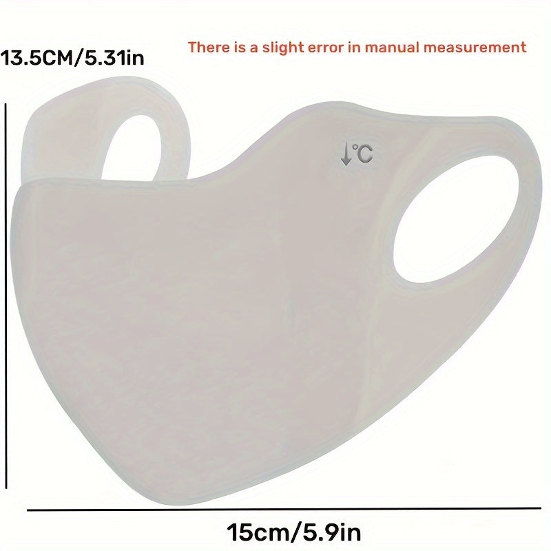 Juego de 4 mascarillas faciales unisex con protección UV, transpirables, de nylon elástico, para ciclismo y actividades al aire libre