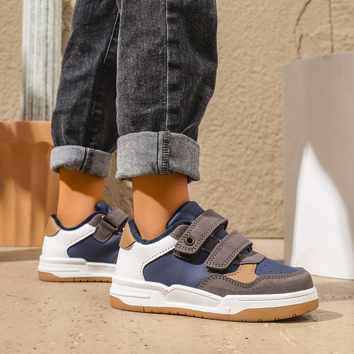 Мужские повседневные обувь с флисовой подкладкой для спорта и повседневной носки