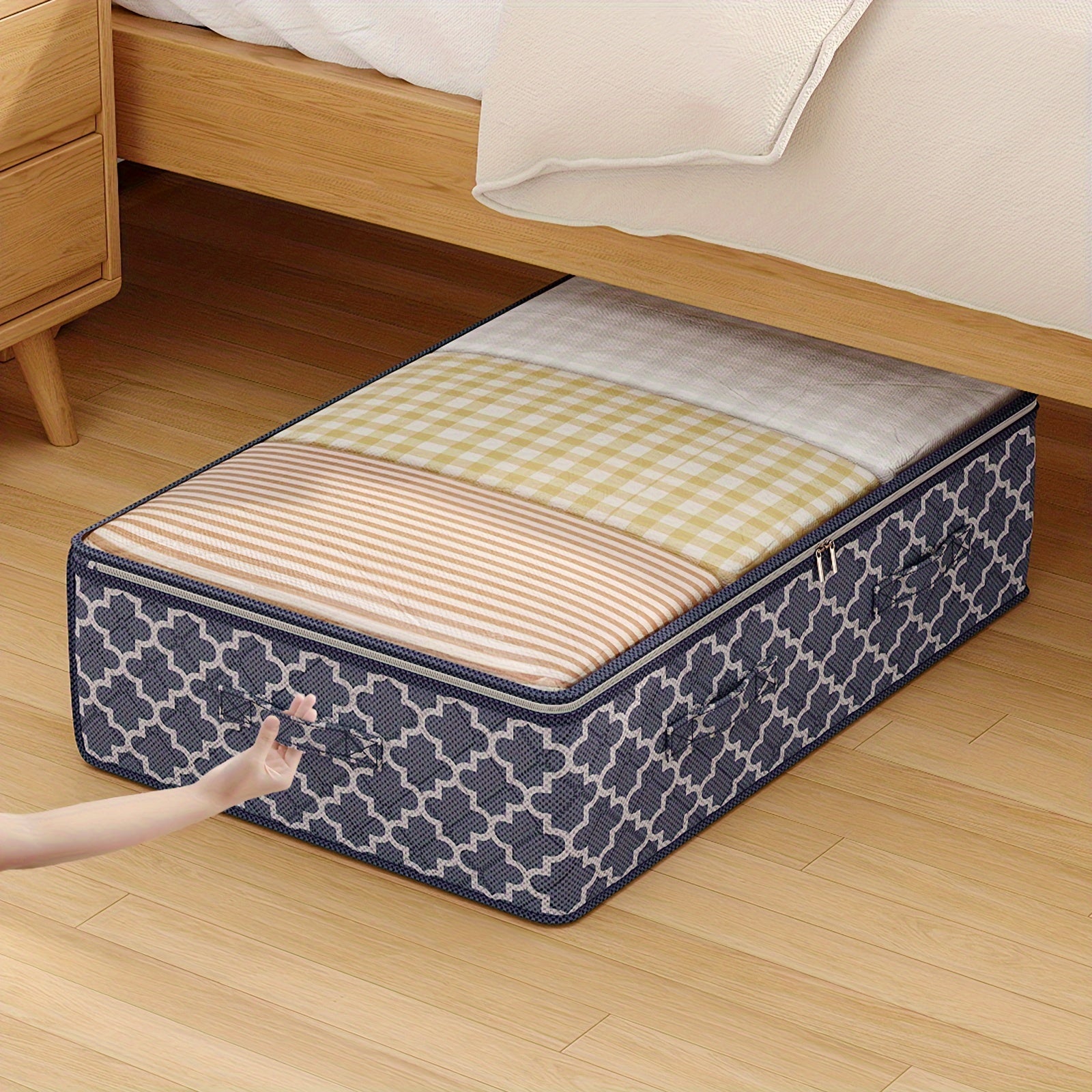 YOUFEN tomonidan keng joylashgan yostiq ostidagi saqlash sumkasi - Ochiq ko'rish oynasi, yostiqlar, kiyimlar, ko'rpa-to'shaklar va o'yinchoqlar uchun juda mos, engil va mustahkam