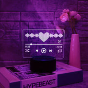 3D Night Light with Touch Control and 7-Color Ambient Lighting for Bedroom and Living Room