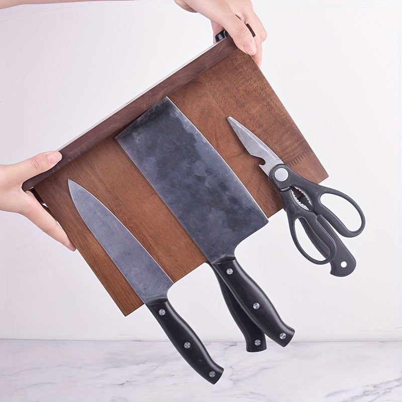 Solid Rubber Wood Magnetic Knife Strip for Kitchen and Workshop Organization