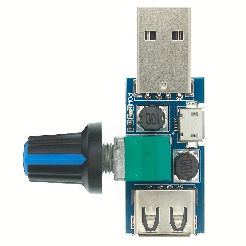 USB Fan Speed Controller for 5V DC Fans Adjustable Quiet Easy to Use