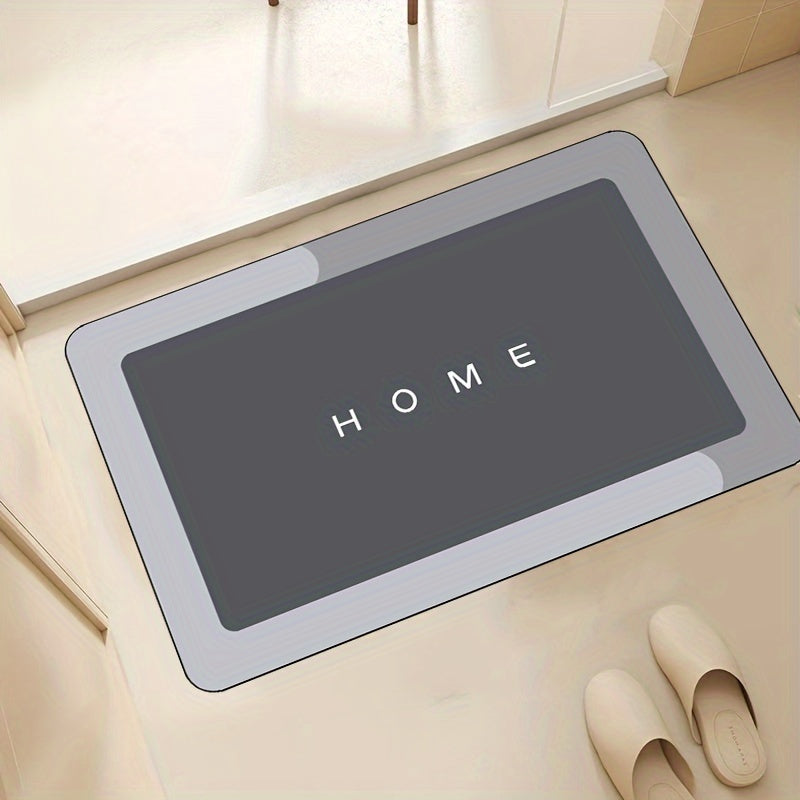 Bathroom Anti-Slip Mat Set 3 Pieces Diatom Mud Washable Wear-Resistant