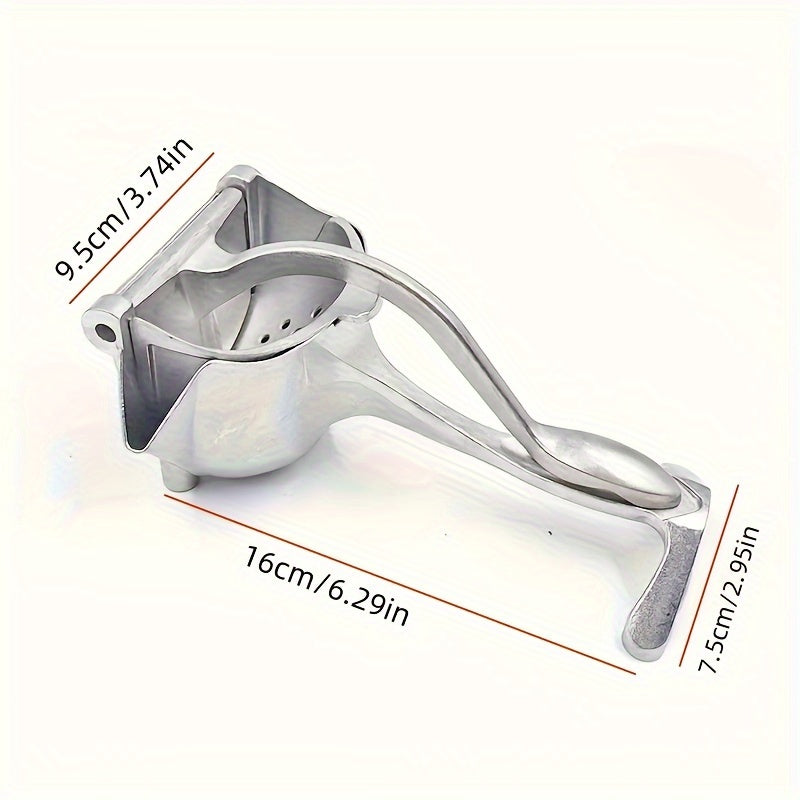Металлический ручной цитрусовый соковыжималка для свежего сока, без батареек