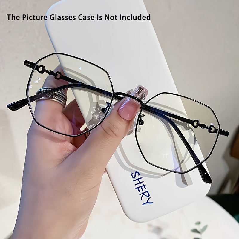 2023 Geometric Metal Full Rim Sports Eyeglasses Frames for Prescription Nearsightedness