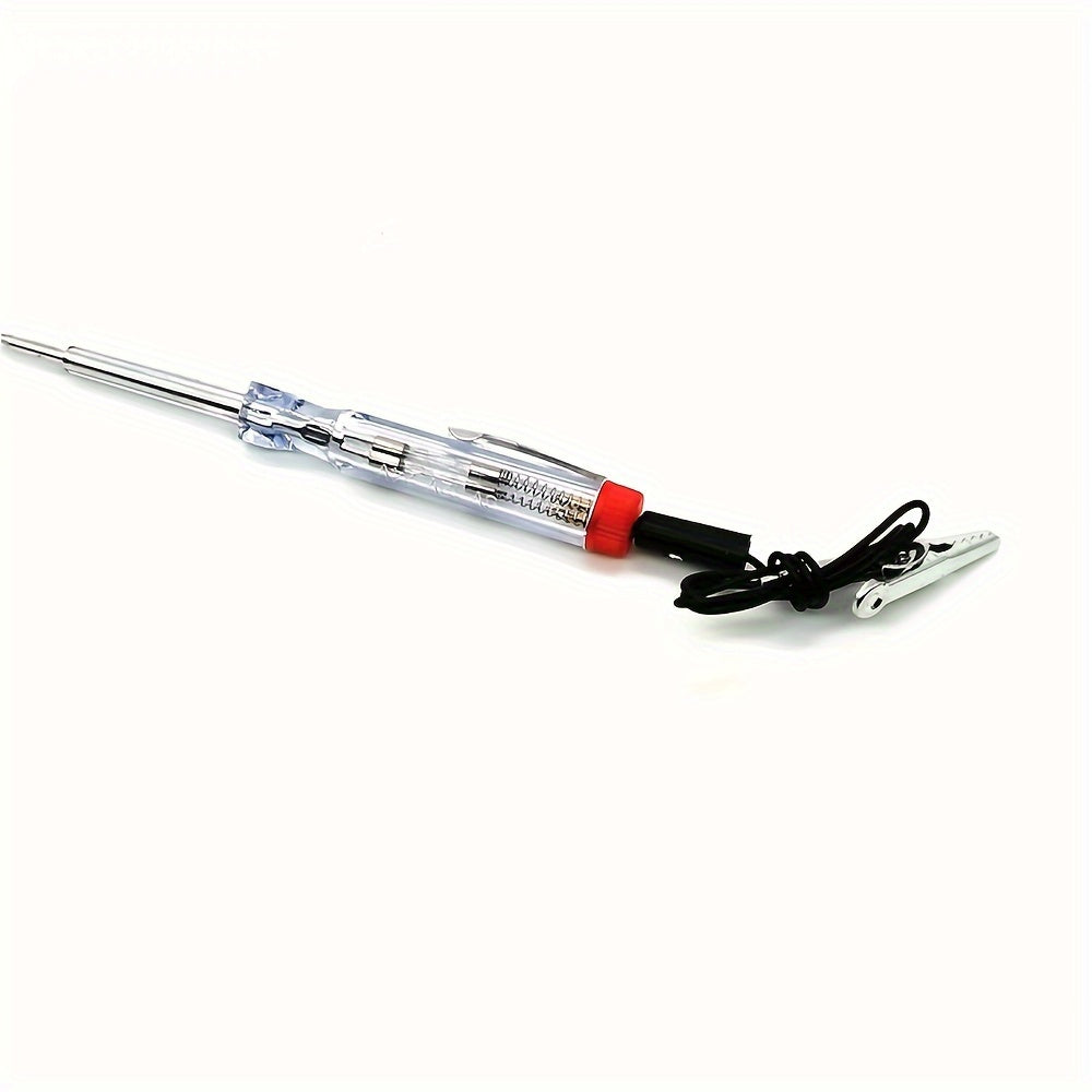 Car Battery Test Pen 6-24V Compact DC Voltage Tester Transparent No Battery