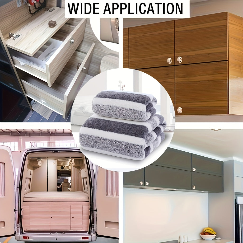 Grey Knit Fabric Face Towels Set Soft Absorbent Resistant to Shedding