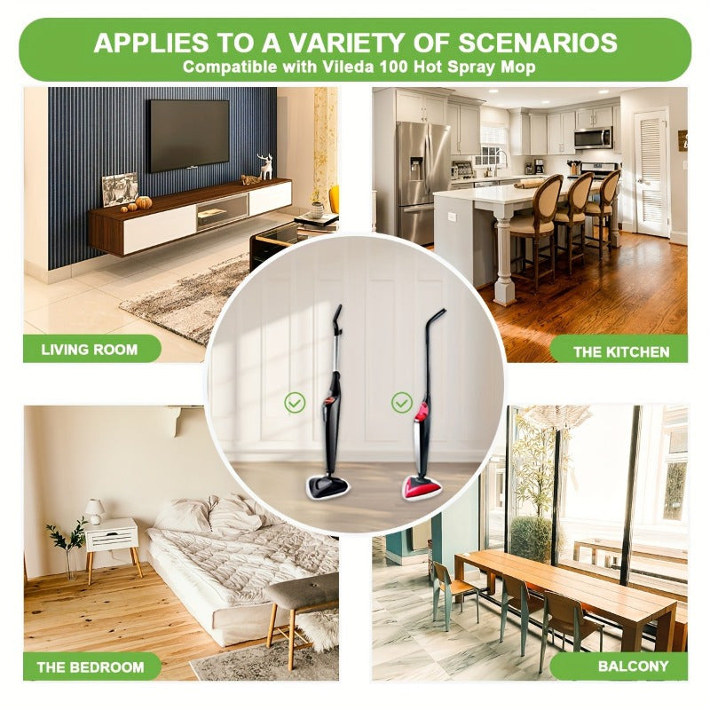 Ikki mikrotoʻlqinli bugʻdoy shaklidagi bugʻdoy mop yostiqlari, polni tozalash uchun, qayta ishlatiladigan, yuviladigan