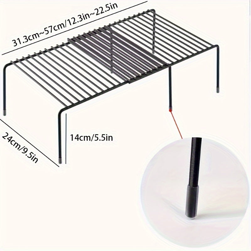 Organizador de estantes para encimera de cocina, resistente a la oxidación, de metal para especias y artículos de despensa