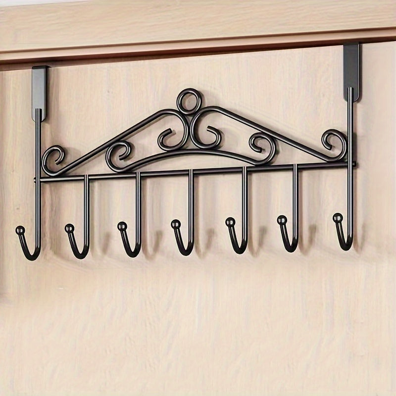 Contemporary Over-the-Door Hooks for Easy Home Organization No-Drill Mount