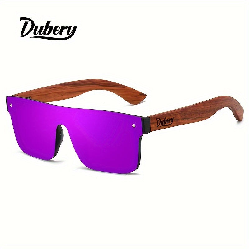 Men's Polarized Wooden Temples Fashion Glasses for Hiking Fishing Camping
