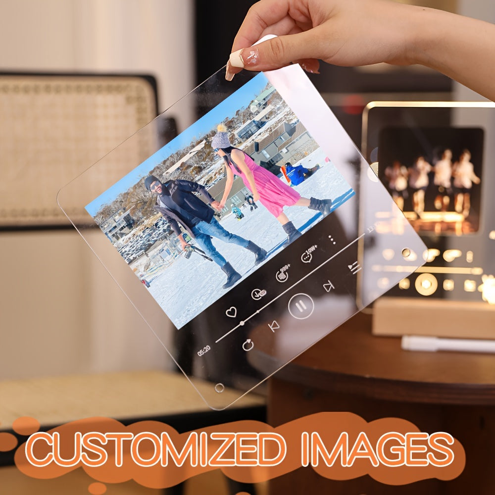 Индивидуальная акриловая фоторамка: создайте собственный декор, наполненный любовью, к Рождеству и Дню святого Валентина, идеально подходит для пар и памятных сувениров в память о питомцах, универсальный вариант для настольной и настенной экспозиции